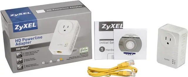 Alt view image 6 of 6 - ZyXEL PLA4111 200Mbps Mini Powerline Pass-Thru Ethernet Adapter Up to 200Mbps
