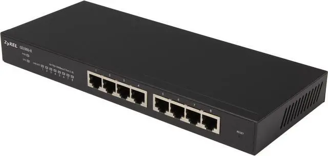 Main image of ZyXEL GS1900-8 10/100/1000Mbps 8-Port Layer 2 Gigabit Web Managed Switch