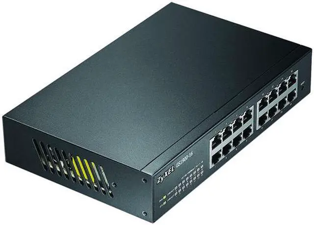 Alt view image 3 of 4 - ZyXEL GS1900-16 Fanless 16 Port Smart 10/100/1000Mbps L2 Web Managed Switch