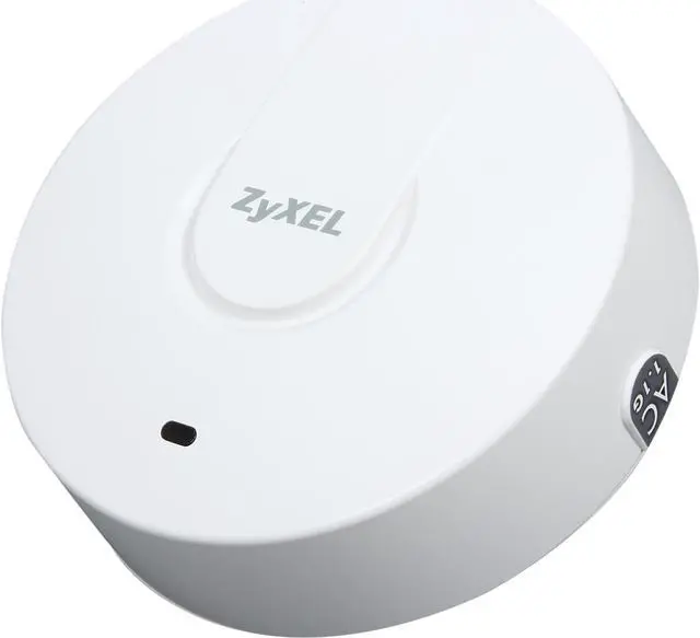 Main image of ZyXEL NWA1123-AC Plenum Rated Dual-Radio Ceiling Mount AC1200 Gigabit PoE Access Point (AP)/Repeater