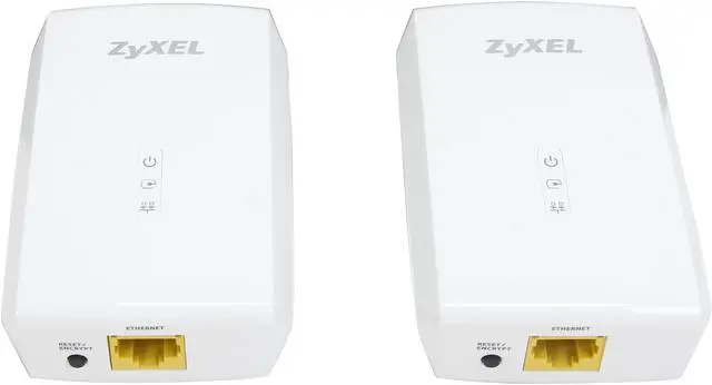 Alt view image 2 of 5 - ZyXEL PLA5206KIT HomePlug AV2 AV1000 Powerline Gigabit Ethernet Adapter, Up to 1000 Mbps