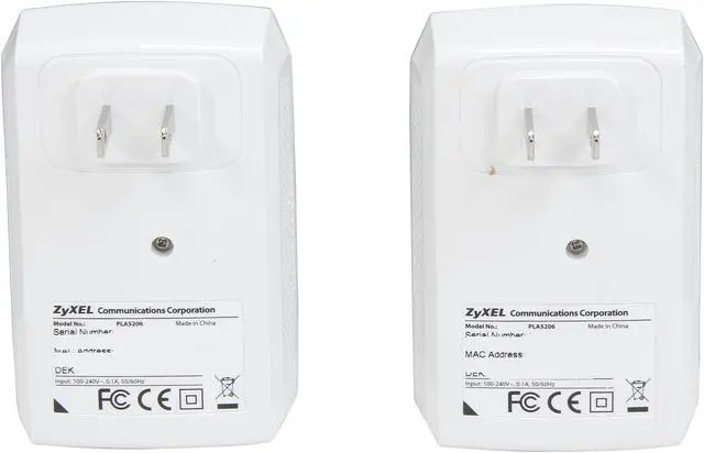 Alt view image 4 of 5 - ZyXEL PLA5206KIT HomePlug AV2 AV1000 Powerline Gigabit Ethernet Adapter, Up to 1000 Mbps