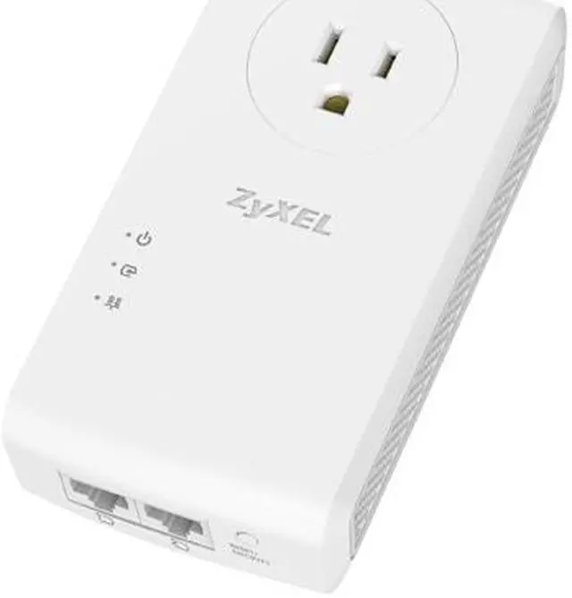 Alt view image 2 of 2 - ZyXEL PLA5456KIT HomePlug AV2 MIMO AV2000 Powerline Pass-Thru 2-Port Gigabit Ethernet Adapter Kit, up to 2000Mbps Transmit: up to 2000 Mbps, Receive: up to 2000 Mbps, Powerline Speeds: up to 2000 Mbps