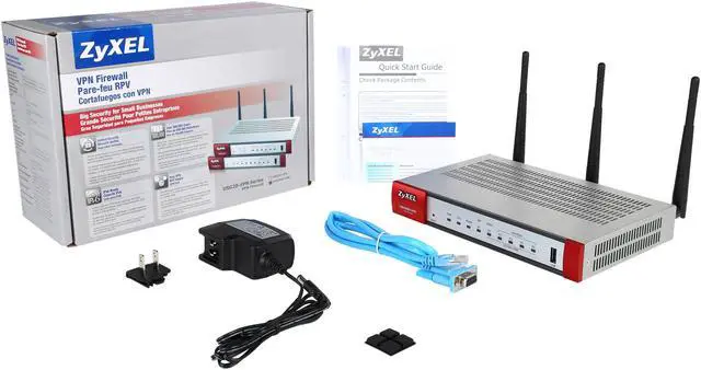 Alt view image 7 of 7 - ZyXEL Next Generation VPN Firewall with 1 WAN, 1 SFP, 4 LAN/DMZ Gigabit Ports and 802.11ac/n WiFi [USG20W-VPN]