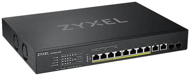 Main image of ZyXEL XS1930-12HP 10-Port 10G Multi-Gigabit L3 Smart Nebula Cloud Managed Switch with 2 10G SFP+ Uplinks, 8 PoE+ / PoE++ at 375W