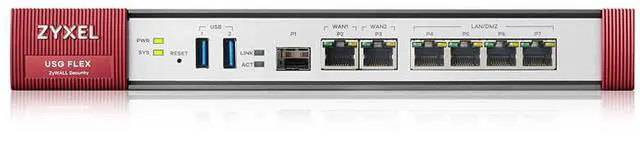 Main image of ZyXEL ZyWALL USG FLEX 200H Network Security/Firewall Appliance, Intrusion Prevention, USGFLEX200+1YG