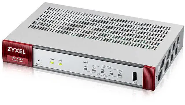 Alt view image 2 of 4 - ZyXEL USG FLEX 100 REV2 Network Security/Firewall Appliance + 1 Year UTM License Bundle (2 Years Total), USGFLEX100REV2+2YG