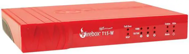 WatchGuard Firebox T15 MS1AE3 Pare-feu VPN D'occasion - 3 Ports Gigabit, 400 Mbps, 5 VPN