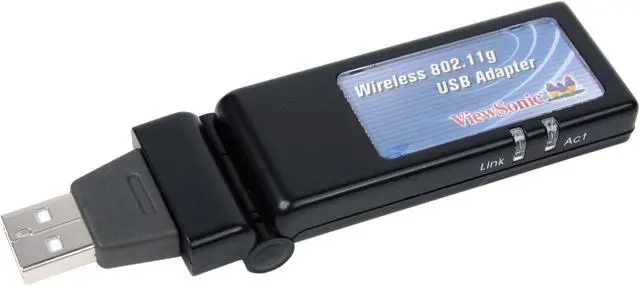 Main image of ViewSonic WUSB100 Wireless Adapter IEEE 802.11b/g USB 2.0 Up to 54Mbps Wireless Data Rates