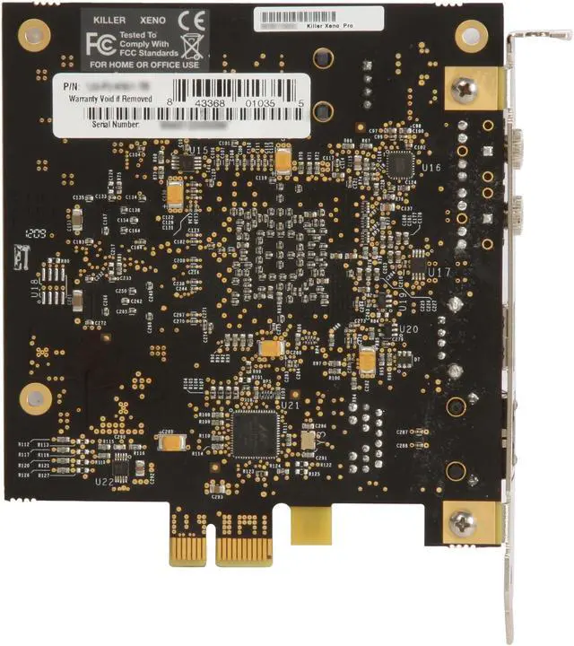 Alt view image 4 of 6 - EVGA Killer Xeno Pro 10/ 100/ 1000Mbps PCI-E 1x (PCI-E 2.0 Compliant) Network Adapter 1 x RJ45 , 1 x USB 2.0