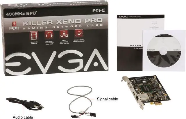 Alt view image 6 of 6 - EVGA Killer Xeno Pro 10/ 100/ 1000Mbps PCI-E 1x (PCI-E 2.0 Compliant) Network Adapter 1 x RJ45 , 1 x USB 2.0