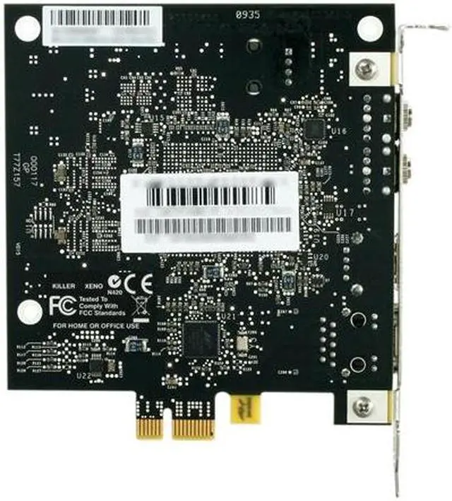 Alt view image 4 of 5 - EVGA 128-P2-KN03-TR Killer Xeno Pro Network Adapter 10/100/1000Mbps PCI Express 1x (PCI Express 2.0 Compliant) 1 x RJ45