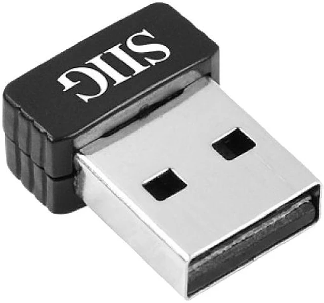 Main image of SIIG JU-WR0112-S1 Wireless-N Mini USB Wi-Fi Adapter IEEE 802.11b/g/n USB 2.0 Type A Up to 150Mbps Wireless Data Rates