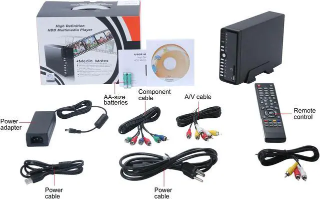Alt view image 9 of 9 - Masscool MP-1370S Media Player 3.5" SATA HDMI with LAN and Recording