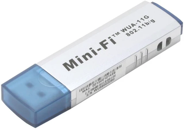 Main image of PRISMIQ WUA-11G Mini-Fi Wireless Adapter IEEE 802.11b/g USB 2.0 Up to 54Mbps Wireless Data Rates