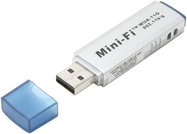 Alt view image 2 of 6 - PRISMIQ WUA-11G Mini-Fi Wireless Adapter IEEE 802.11b/g USB 2.0 Up to 54Mbps Wireless Data Rates