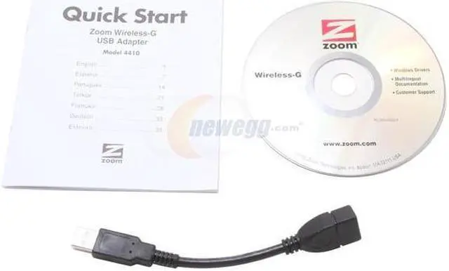Alt view image 3 of 4 - Zoom 4410 140M Wi-Fi LAN Adapter IEEE 802.11b/g USB 2.0 Up to 140Mbps Wireless Data Rates