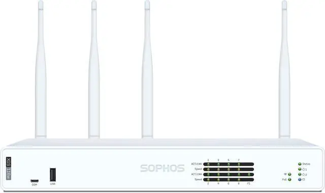 Main image of Sophos XGS 116w Network Security/Firewall Appliance - 3 Year Standard Protection - 8 Port - 10/100/1000Base-T, 1000Base-X - Gigabit Ethernet - Wireless LAN IEEE 802.11 a/b/g/n/ac - 7 x RJ-45