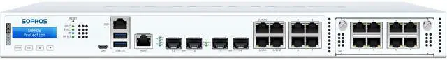 Main image of Sophos XGS 3100 Network Security/Firewall Appliance 8 Port - 10/100/1000Base-T, 10GBase-X - 10 Gigabit Ethernet - 8 x RJ-45 - 5 Total Expansion Slots - 1U - Rack-mountable, Rail-mountable