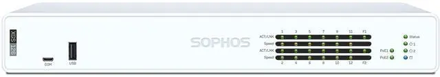 Main image of Sophos XGS 126 Network Security/Firewall Appliance - 3 Year Xstream Protection - 12 Port - 10/100/1000Base-T - Gigabit Ethernet - 10 x RJ-45 - 3 Total Expansion Slots