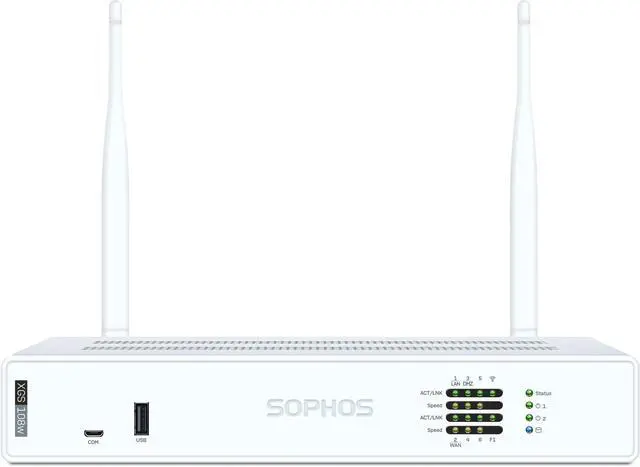 Main image of Sophos XGS 108w Network Security/Firewall Appliance 3 Year Standard Protection - 6 Port - 2.5GBase-T, 1000Base-X - 2.5 Gigabit Ethernet - 12.21 Gbit/s Firewall Throughput - Wireless LAN IEEE 802.11ax