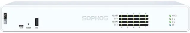 Main image of Sophos XGS 118 Network Security/Firewall Appliance - 3 Year Standard Protection - 9 Port - 2.5GBase-T - 2.5 Gigabit Ethernet - 15.14 Gbit/s Firewall Throughput - TLS - 9 x RJ-45