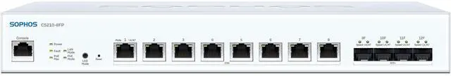 Main image of Sophos 200 CS210-8FP Ethernet Switch 8 Ports - Manageable - 2.5 Gigabit Ethernet, 10 Gigabit Ethernet - 2.5GBase-T, 10GBase-X - 2 Layer Supported - 240 W PoE Budget - with 1-year Support