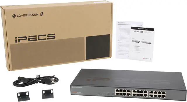 Alt view image 5 of 5 - LG-Ericsson iPECS ES-1024G Unmanaged 24-Port Gigabit Ethernet Unmanaged Switch