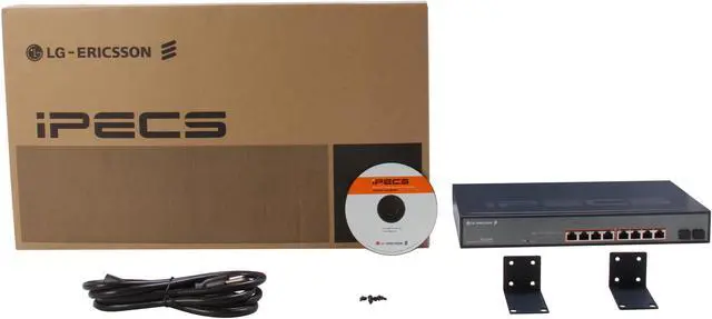 Alt view image 5 of 5 - LG-Ericsson iPECS ES-2000 Series ES-2010GP Advanced Smart Switch 10/100/1000Mbps 8 x RJ45 + 2 x SFP and PoE