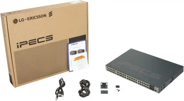 Alt view image 5 of 5 - LG-Ericsson iPECS ES-3000 Series ES-3052G Managed Ethernet Switch