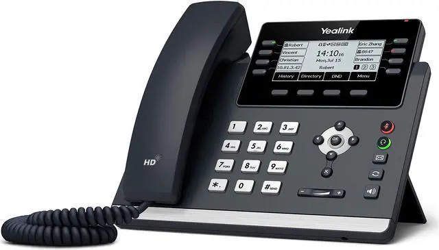 Main image of Yealink SIP-T43U IP Phone - Corded - Wall Mountable, Desktop - Classic Gray 1301202