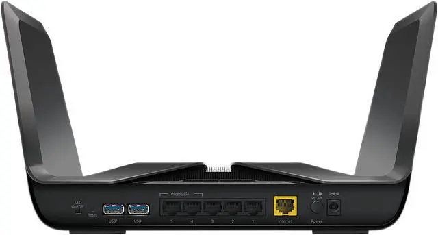 Alt view image 5 of 7 - Netgear RAX80-100CNS Nighthawk AX8 8-Stream AX6000 WiFi 6 Router