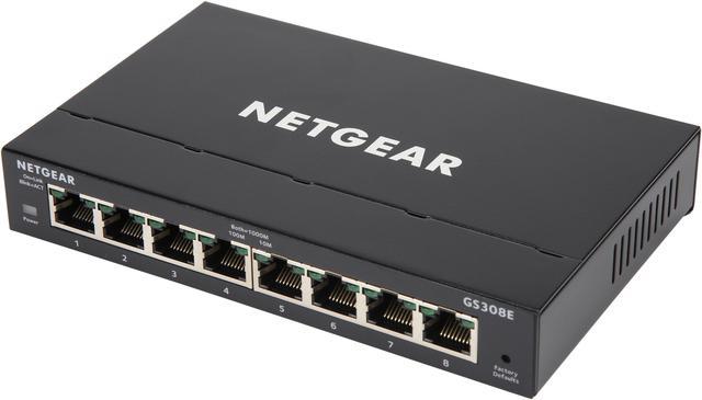 NETGEAR 8-Port Gigabit Ethernet Plus Switch (GS308E) 
