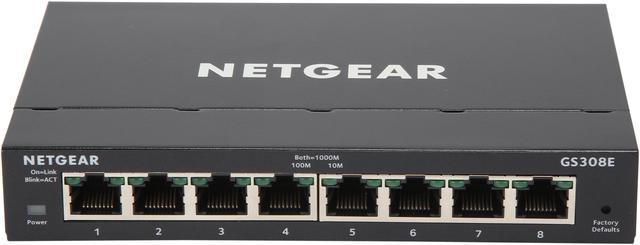 NETGEAR 8-Port Gigabit Ethernet 10/100/1000Mbps Switch (GS308