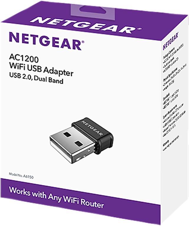 fuldstændig Glamour kløft NETGEAR AC1200 WiFi USB Adapter - USB 2.0 Dual Band, Compatible with  Windows and Mac (A6150) Wireless Adapters - Newegg.ca