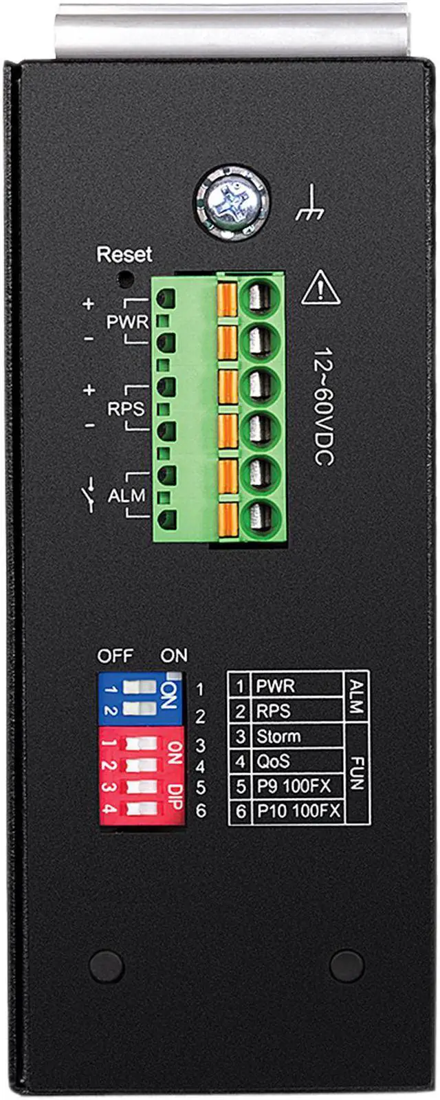 Alt view image 3 of 4 - TRENDnet 10-Port Industrial Gigabit L2 Managed DIN-Rail Switch, 8 X Gigabit, 2 X SFP Slots, DIN-Rail Mount, IP30, Vlan, Qos, Lacp, Stp/Rstp, Bandwidth Management, Lifetime Protection, TI-G102i