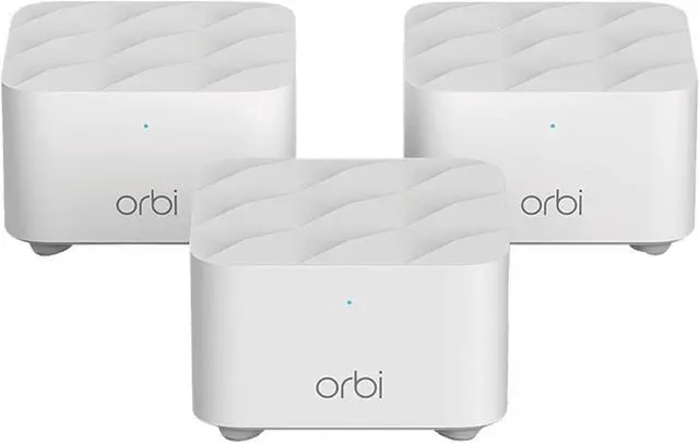 Alt view image 2 of 6 - NETGEAR Orbi AC1200 Dual-band Mesh WiFi System, 3-pack (RBK13)