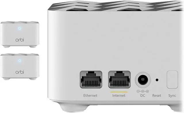 Alt view image 5 of 6 - NETGEAR Orbi AC1200 Dual-band Mesh WiFi System, 3-pack (RBK13)