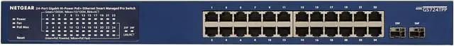 Alt view image 2 of 3 - NETGEAR 26-Port PoE Gigabit Ethernet Smart Switch (GS724TPP) - Managed with 24 x PoE+ @ 380W, 2 x 1G SFP, Desktop/Rackmount, and ProSAFE Lifetime Protection