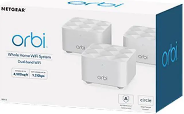 Alt view image 8 of 8 - NETGEAR Orbi Whole Home Mesh Wi-Fi System (RBK13) AC1200, 3PK