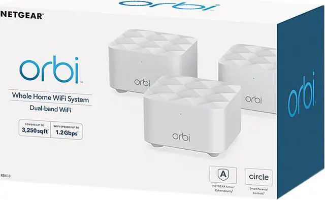 Alt view image 7 of 7 - Netgear Orbi Mesh WiFi Satellite Adds up to 1,500 sq. ft. 1.2Gbps Dual-band WiFi (RBS10)