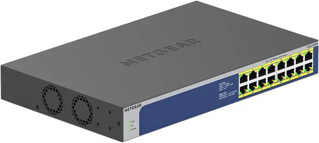 Alt view image 4 of 10 - NETGEAR 16-Port Gigabit Ethernet High-Power PoE+ Unmanaged Switch (260W) | GS516PP