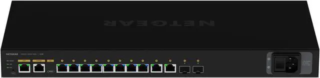 Alt view image 4 of 6 - NETGEAR 8x1G PoE+ 125W 2x1G and 2xSFP Managed Switch | AV Line M4250-10G2F-PoE+, GSM4212P