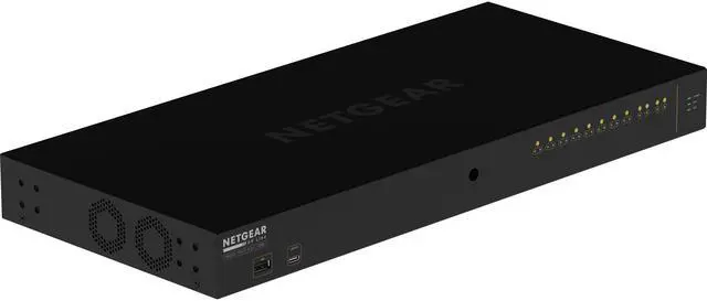 Main image of Netgear AV Line M4250-10G2F-PoE+ 8x1G PoE+ 125W 2x1G and 2xSFP Managed Switch, GSM4212P-100NAS