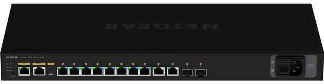 Alt view image 2 of 11 - Netgear AV Line M4250-10G2F-PoE+ 8x1G PoE+ 125W 2x1G and 2xSFP Managed Switch, GSM4212P-100NAS