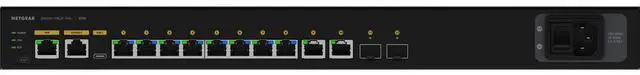 Alt view image 3 of 11 - Netgear AV Line M4250-10G2F-PoE+ 8x1G PoE+ 125W 2x1G and 2xSFP Managed Switch, GSM4212P-100NAS