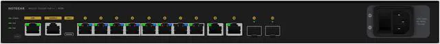 Main image of NETGEAR 8x1G PoE+ 240W 2x1G and 2xSFP+ Managed Switch | AV Line M4250-10G2XF-PoE+, GSM4212UX-100NAS
