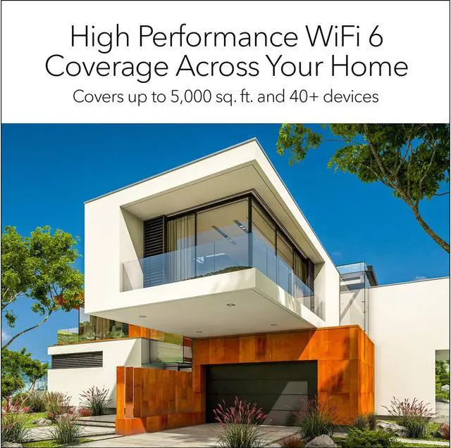 Alt view image 4 of 7 - Netgear Orbi Tri-Band AX4200 WiFi 6 Mesh System, 4.2Gbps, Router + 1 Satellite(RBK752)