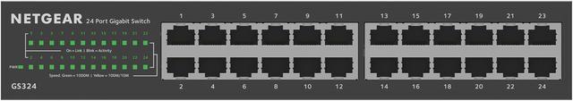 Alt view image 5 of 9 - NETGEAR 24-Port Gigabit Ethernet Unmanaged Switch | GS324v2
