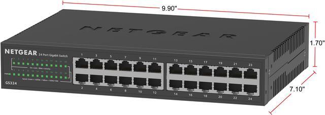 Alt view image 4 of 9 - NETGEAR 24-Port Gigabit Ethernet Unmanaged Switch | GS324v2